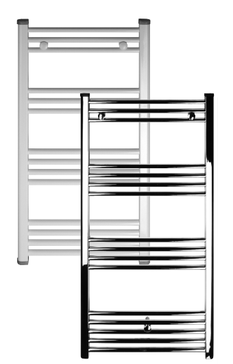 Radiator baie portprosop drept, Ferroli Talia 500/1400 Cromat [3]