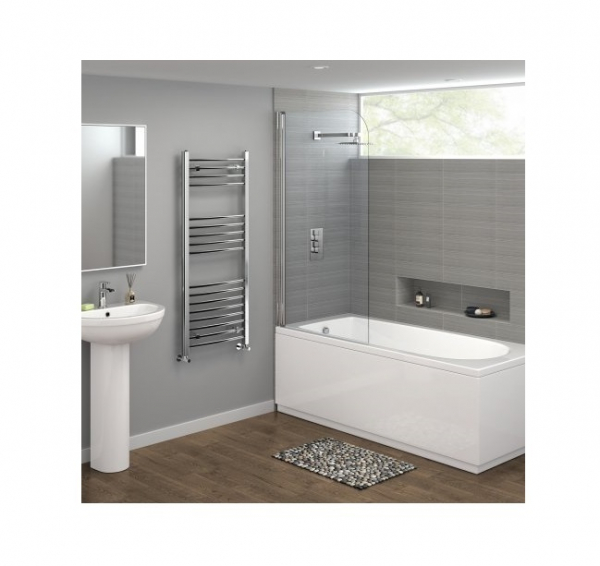 Radiator baie portprosop curbat, Ferroli Talia 600/1500 Cromat [2]