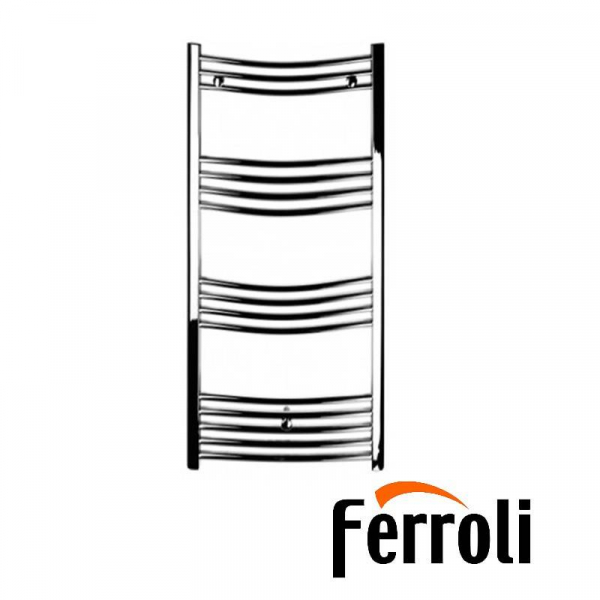 Radiator baie portprosop curbat, Ferroli Talia 500/800 Cromat [1]