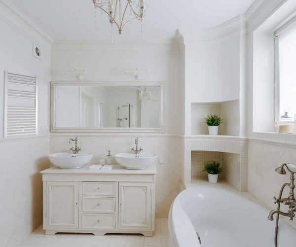 Radiator baie portprosop drept, Ferroli Talia 600/1500 Alb [3]