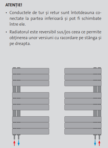 Radiator de baie, alb, L=450 x H=1130, Purmo Elato [5]