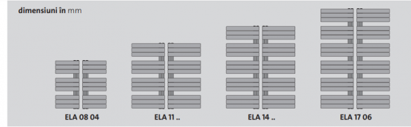 Radiator de baie, alb, L=450 x H=830, Purmo Elato [8]