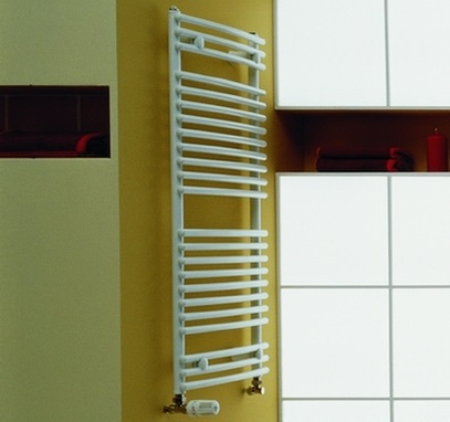 Radiator de baie curbat, alb, L=742 x H=1134, Purmo Santorini C [2]