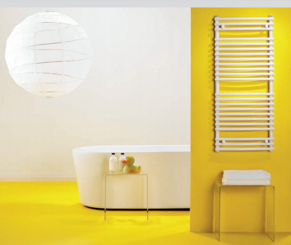 Radiator de baie curbat, alb, L=887 x H=1764, Purmo Santorini C [3]