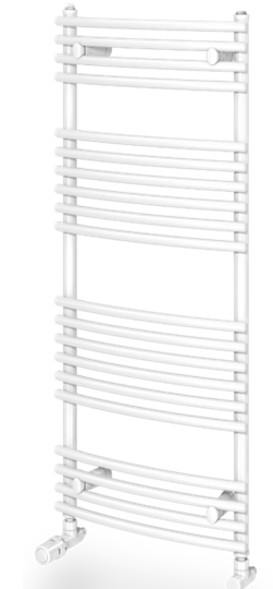 Radiator de baie curbat, H=1764 x L=887, alb, Vogel&Noot Della Wave [2]
