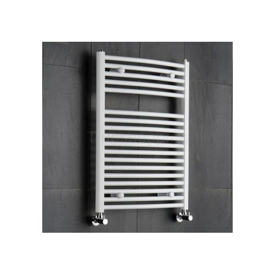 Radiator de baie portprosop alb Elegant 500/1200 din otel, curbat cu profil rotund [2]
