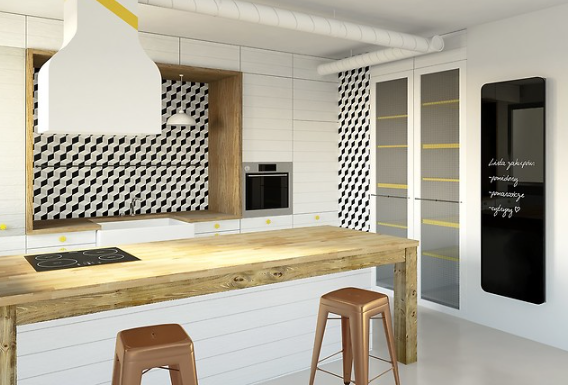 Radiator decorativ, 600x1600, negru, panou de sticla, Instal-Projekt Indivi New 60/160 [6]