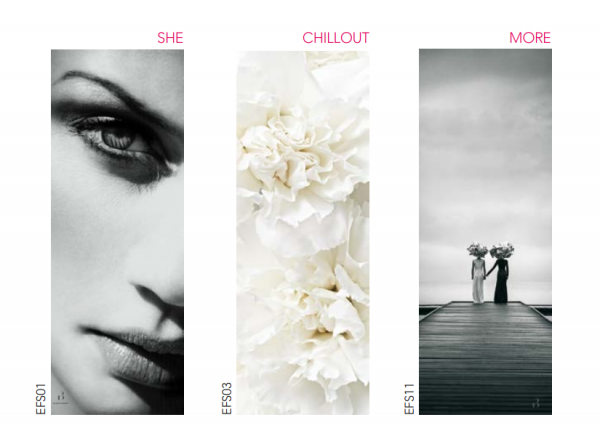 Radiator decorativ, 700x1800, sticla imprimata cu modelul LILY, Instal-Projekt Inventio 70/180 EFS18 [7]
