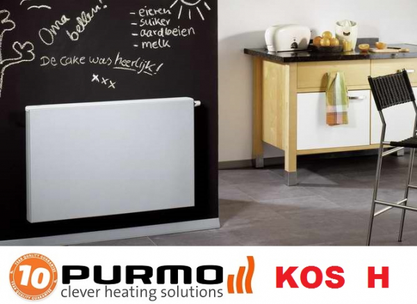 Radiator decorativ orizontal, alb, tip 20, L=1500 x H=900, Purmo Kos H [1]