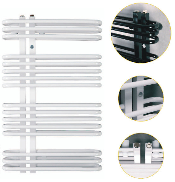 Radiator decorativ pentru baie, 600x1200, negru, Instal-Projekt Astro 60/120 [2]