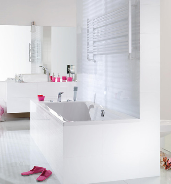 Radiator decorativ pentru baie, 1200x600, alb, Instal-Projekt Stick Level 120/60 [3]