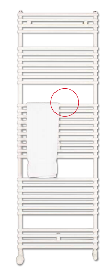 Radiator de baie drept, H=1764 x L=500, alb, Vogel&Noot Della [2]