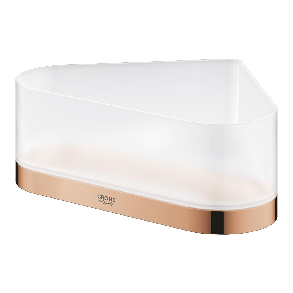 Raft de colt Grohe Selection filing basket corner inst., montare pe perete, fixare ascunsa, abs/metal, cupru lucios [2]