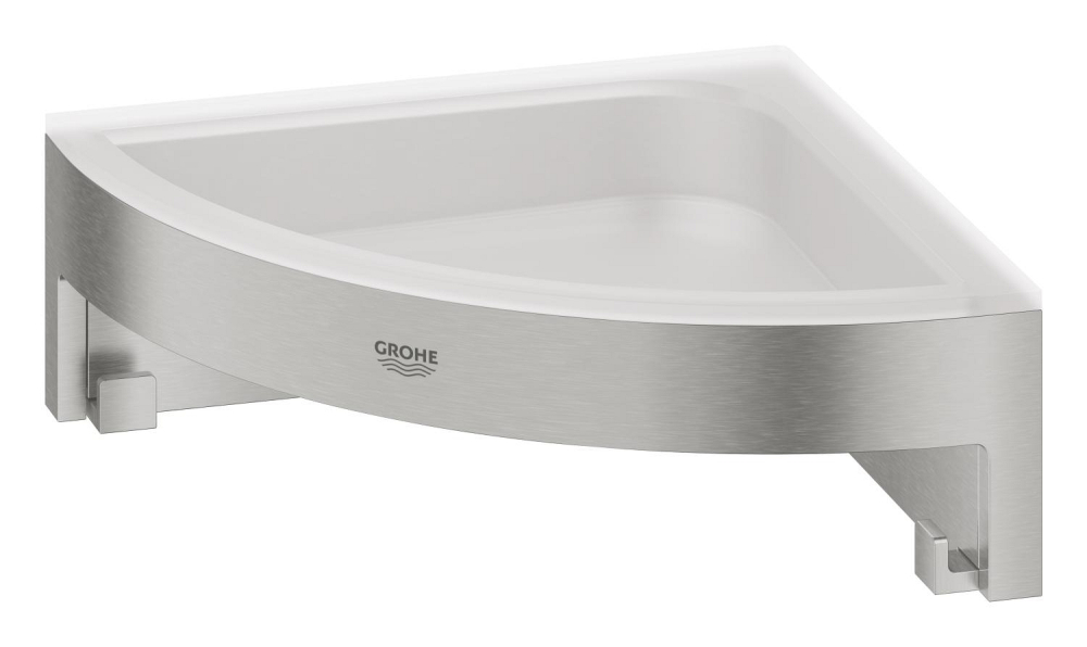 Raft de colt Grohe Start Cube fixare ascunsa, crom mat [2]