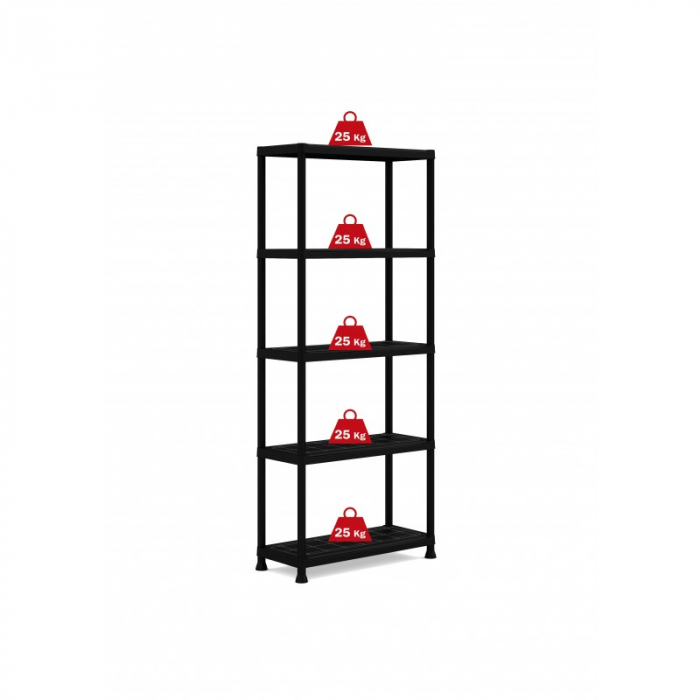 Raft depozitare 5 polite Keter Plus Shelf 75/5 - 125Kg 75x32x177cm [2]