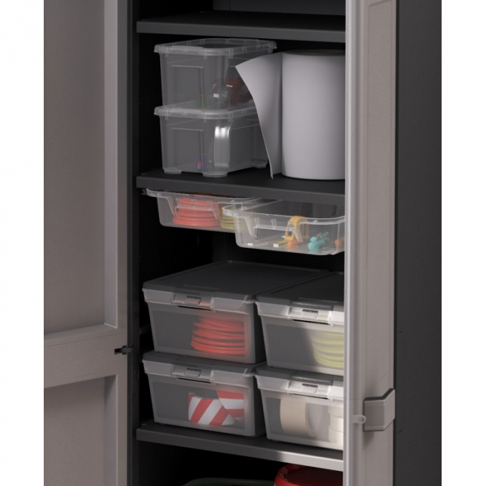 Dulap 4 polite gri Keter High Logico 65x45x182cm [5]