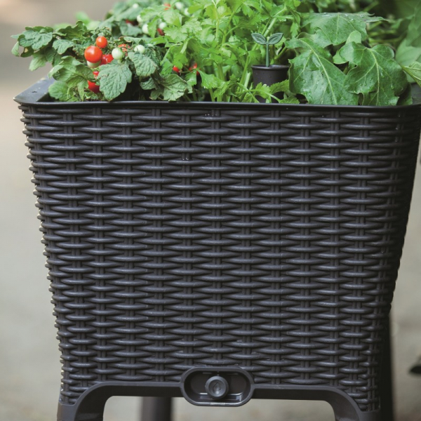Ghiveci alungit, gri, 120 L, Keter Easy Grow [8]