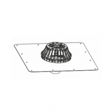 RECEPTOR ACOPERIS IESIRE VERTICALA DN 56 RAINPLUS 14l/s - VALROM GAMA SafeKIT [1]
