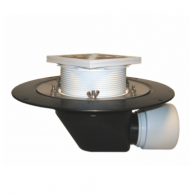 RECEPTOR ACOPERIS PP ORIZONTAL DN 75/110 CU GULER IZOLATOR SI GRATAR 148 x 137 - VALROM GAMA SafeKIT [1]