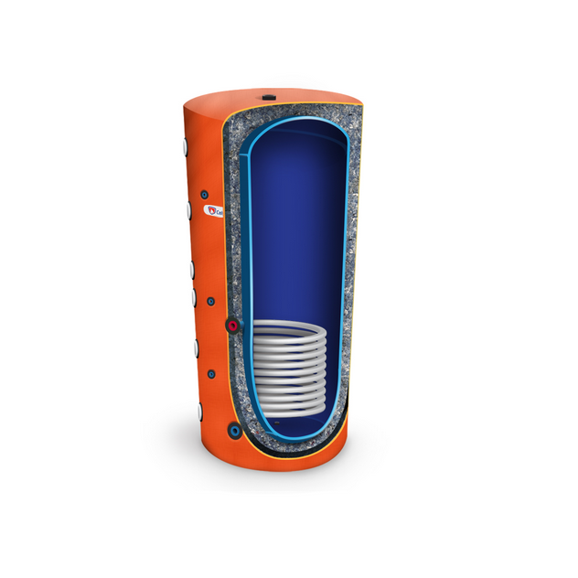 Rezervor de acumulare Celsius, cu izolatie si o serpentina din inox, DN800 930 litri [2]