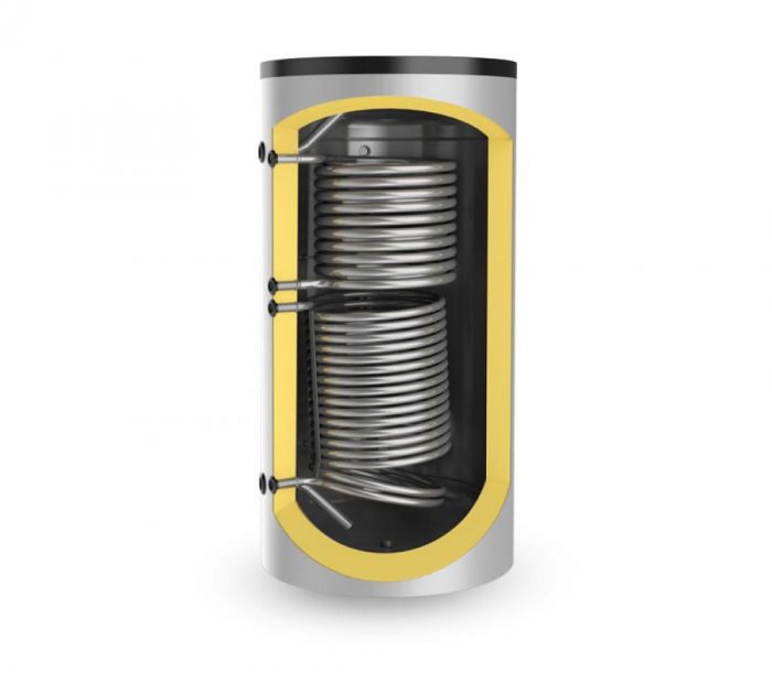 Rezervor de acumulare neemailat Eldom 1000 litri cu 2 serpentine inox [2]