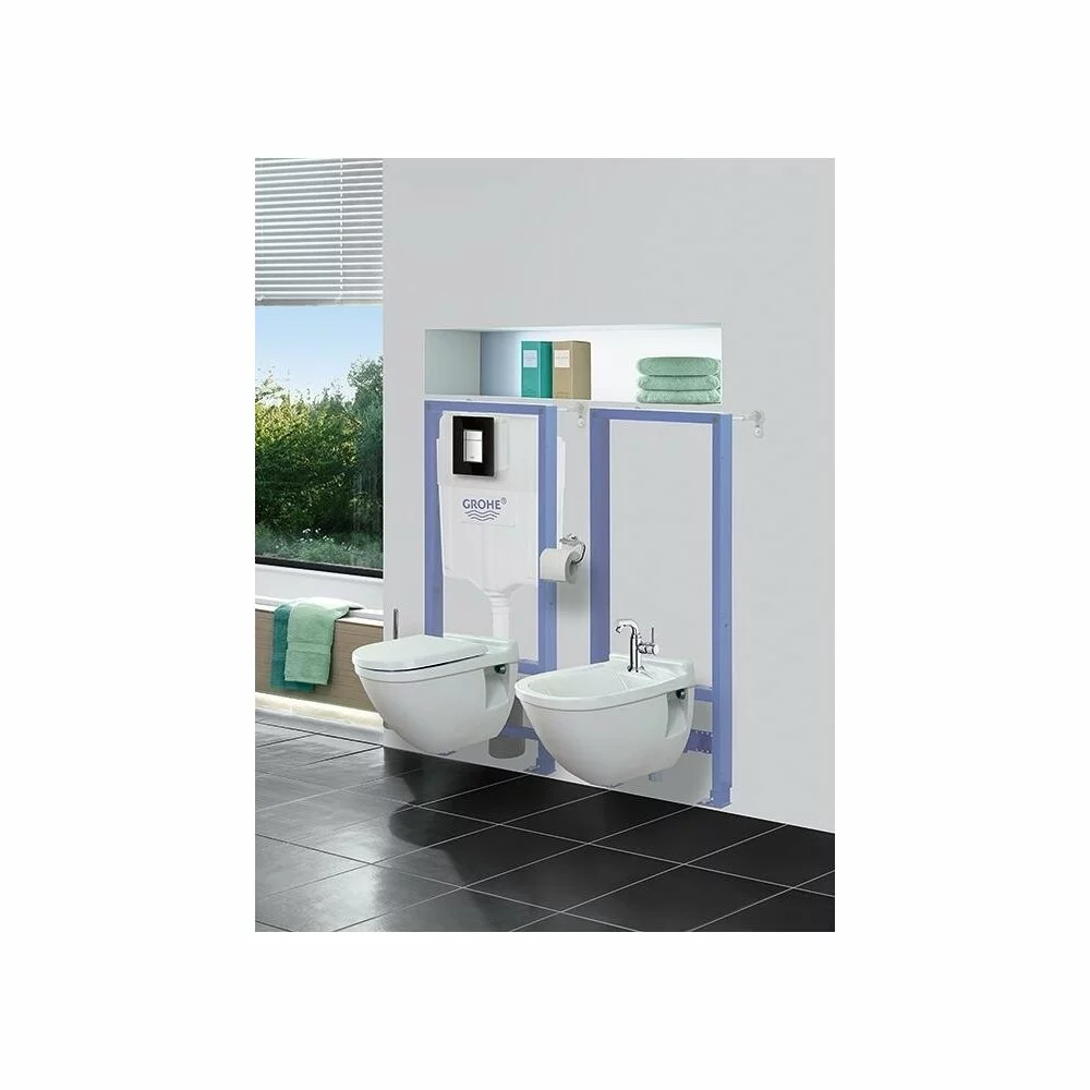 Rezervor wc cu cadru incastrat cu clapeta cromata Skate Cosmopolitan Grohe Rapid SL [2]