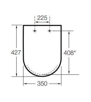 Capac pentru vas WC, duroplast, Roca The Gap [3]