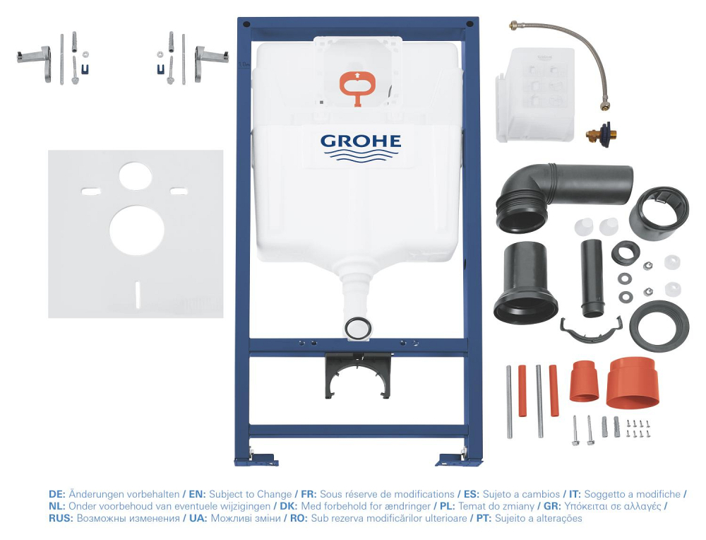 Rezervor WC Grohe Rapid SL, WC, 1, 13 m, cadru, suporti prindere, placa antifonare, fara placa de actionare [4]