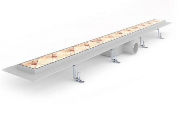 Rigola dus, L=80 cm, gratar Floor, Styron STY-F-80 [1]