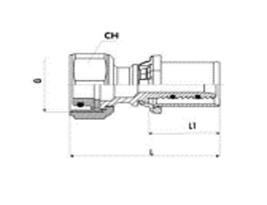 Conector sertizare cu olandez 16x2 x 3/4 EK pentru filete tip Eurocon ICMA [2]
