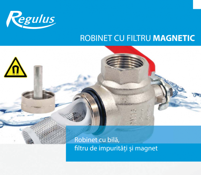 Robinet cu sita si filtru magnetic 1" pana la 16 bar Regulus [2]