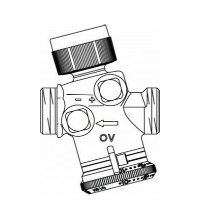 Robinet de echilibrare Oventrop pt ventiloconvectoare, gama COCON QTZ FE debit 90 -450 l/h, 3/4 (fara prize de masurare) [2]