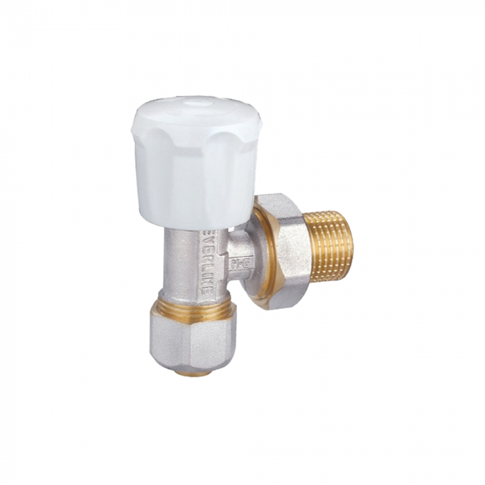 Robinet radiator tur cu racord PEX, Ø 16 mm x 1/2 tol, coltar, Everpro [1]