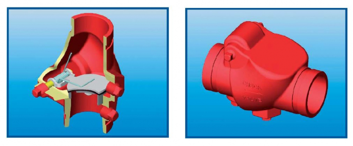 Clapeta de sens, 2"/60.3 mm , L=169 mm, Rapidrop FCG 300 [2]
