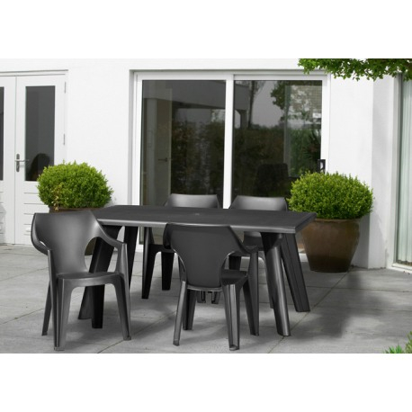 Scaun din plastic Curver Dante grafit [2]