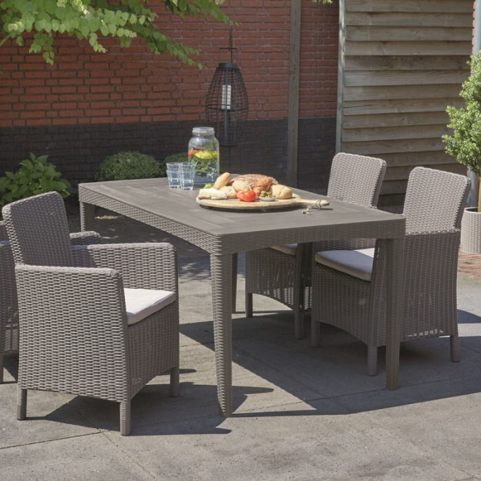 Scaun imitatie rattan bej, Keter Trenton [3]