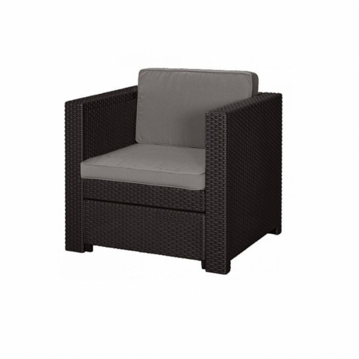 Scaun imitatie rattan, maro, Keter Provence [2]