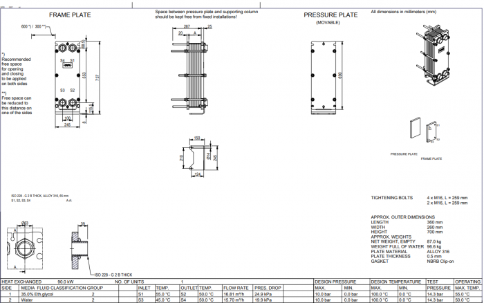 Schimbator de caldura cu placi ALFA LAVAL T5-MFG 35PL - 90 kW [3]