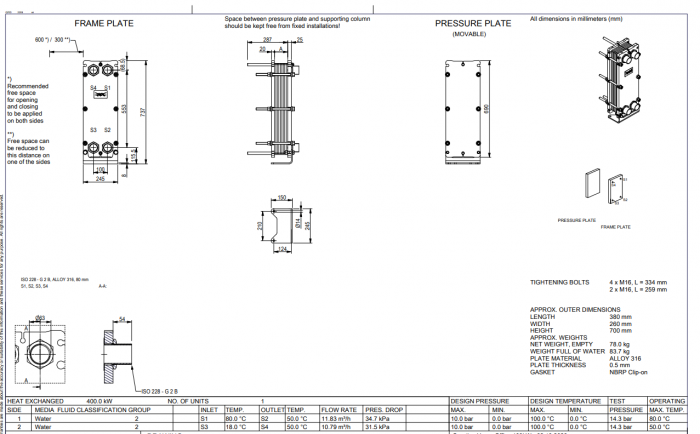 Schimbator de caldura cu placi ALFA LAVAL T5-MFG 19PL - 400 kW [3]