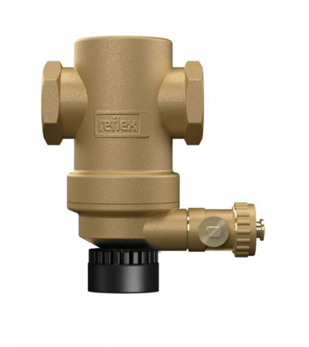 Separator de murdarie si namol cu magnet,  orizontal, din alama, cu magnet, 10 bar, Reflex ExDirt D 2” M [1]