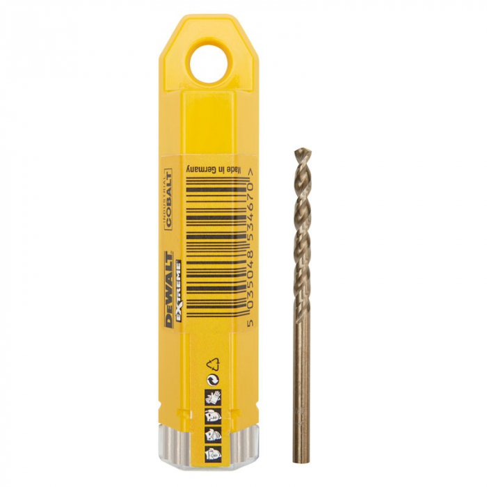 Set 10 burghie DeWALT DT4924 Industrial Cobalt HSS-E Extreme 4mm x 75mm [4]