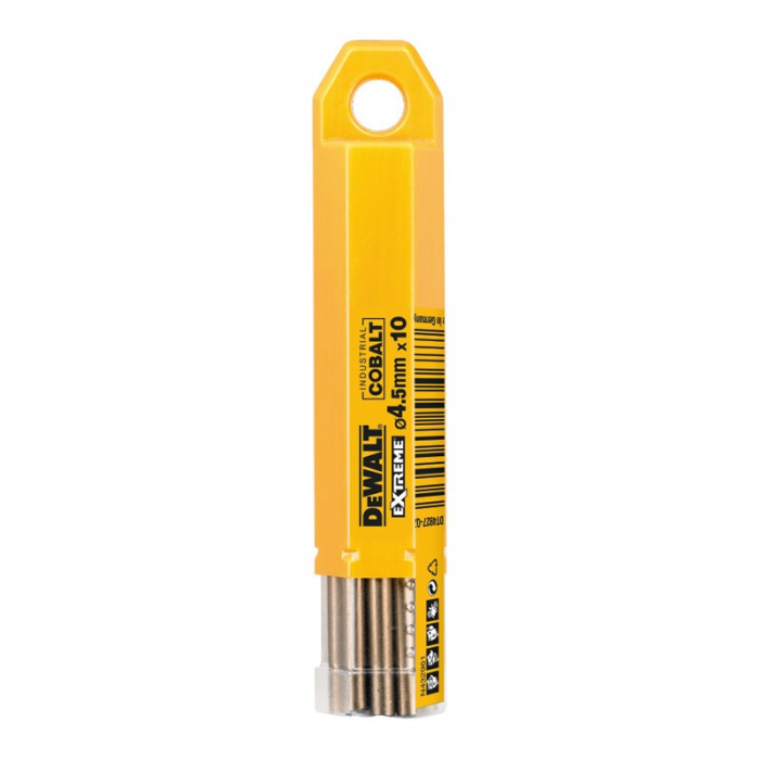Set 10 Burghie Industrial Cobalt HSS-E Extreme 4.5mmx80mm DeWALT DT4927 [2]