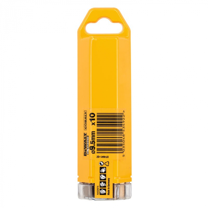 Set 10 burghie DeWALT DT4941 Cobalt HSS-E Extreme Ø9.5mm x 125mm [3]