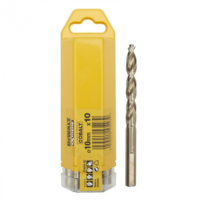 Set 10 burghie DeWALT DT4942 metal HSS-Co 10 mm [2]