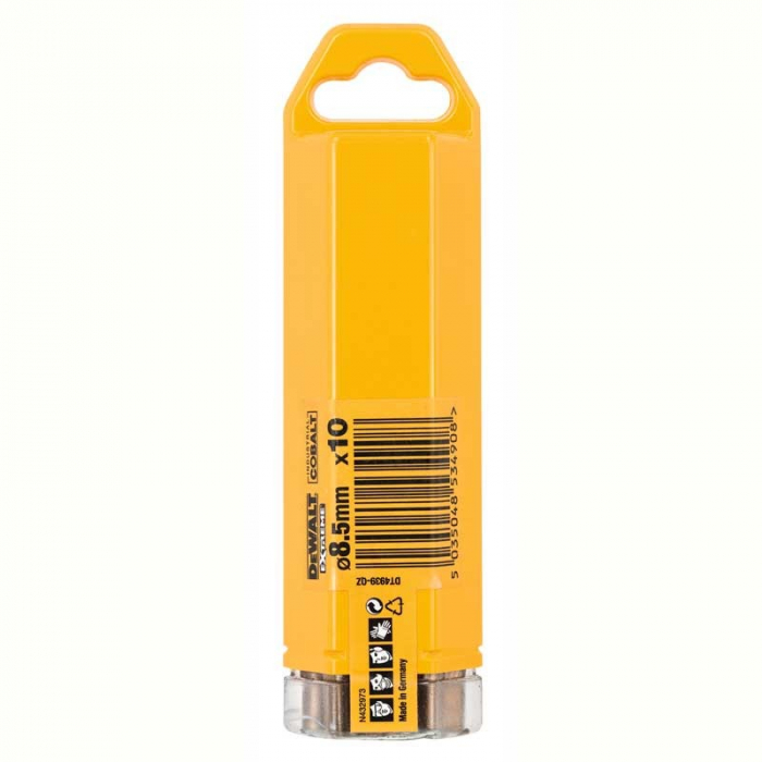 Set 10 burghie DeWALT DT4939 Industrial Cobalt HSS-E Extreme Ø8.5mm x 117mm [3]