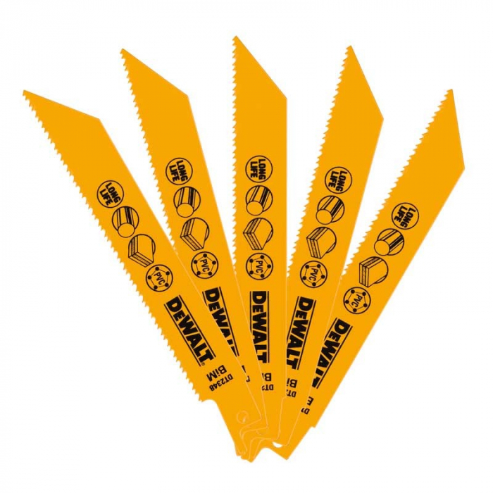 Set 5 lame ferastrau orizontal DeWALT DT2348 pentru taiere rapida Bi-Metal [2]