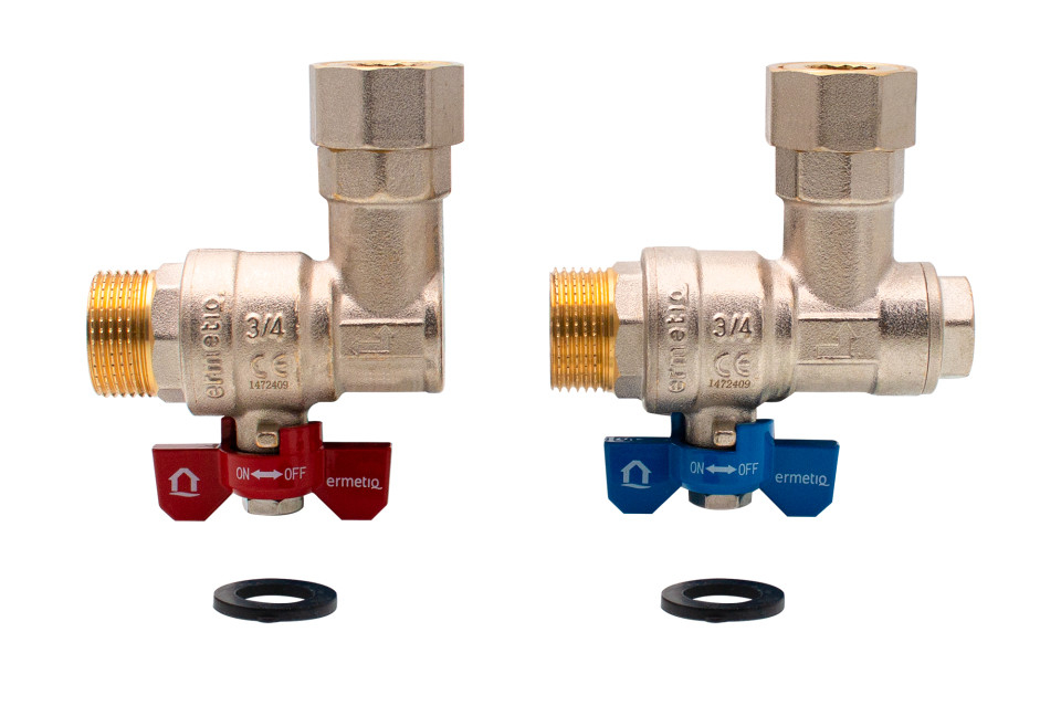 Set 2 robineti coltar cu olandez Ermetiq 1x1/2 - 1x3/4 MF [3]