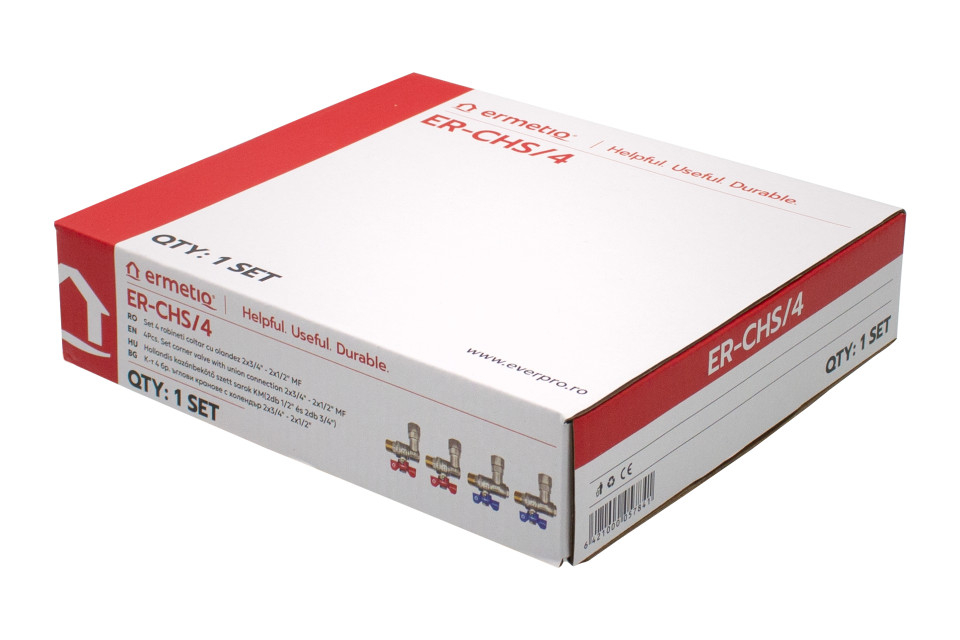 Set 4 robineti coltar cu olandez Ermetiq 2x3/4 - 2x1/2 MF [3]