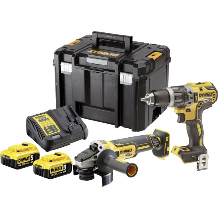 Set 2 Scule DeWalt DCK2080P2T, Format din: DCD796 + DCG405 + Cutie Tstak [3]