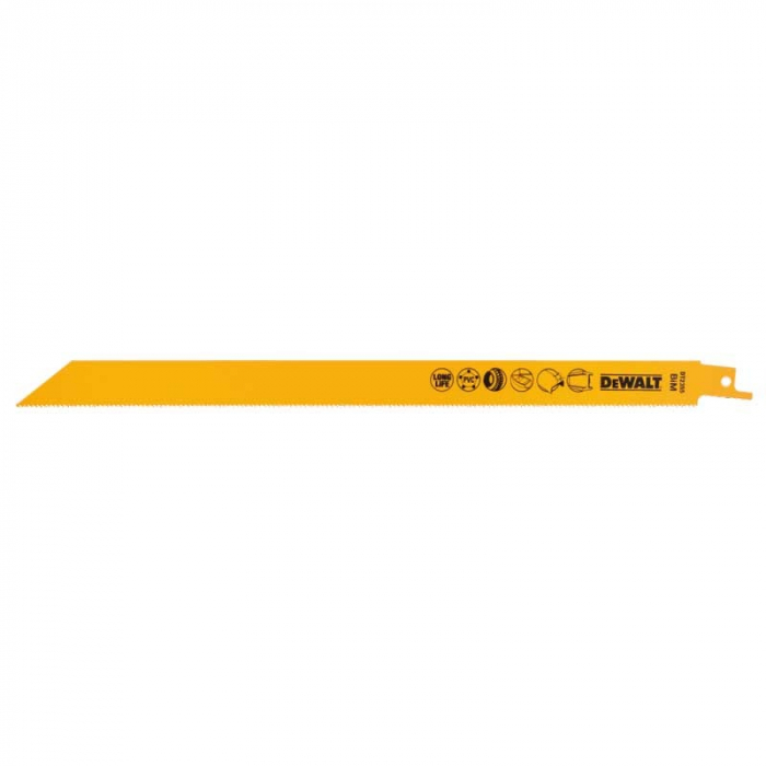 Set 5 lame fierastrau orizontal DeWALT DT2384 metal, tabla, tevi, profile 3mm [4]